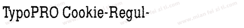 TypoPRO Cookie-Regul字体转换